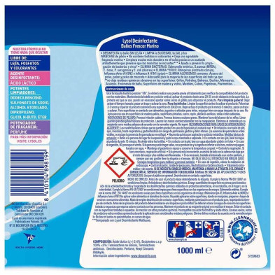 Desinfectante Baño Elimina 99,9% De Bacterias Y Virus 1000 Ml