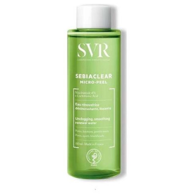 Svr Sebiaclear Micro-Peel Agua Dermatológica Desobstruyente Suavizante 150Ml