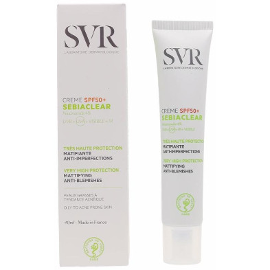 Svr Sebiaclear Crème Spf50+ Crema Solar Matificante Anti-Imperfecciones 40Ml