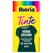 Iberia Tinte Ropa No Destiñe 40º Verde Oscuro 70 Gr