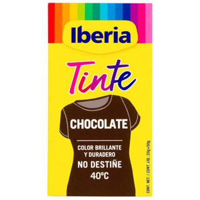 Iberia Tinte Ropa No Destiñe 40º Chocolate 70 Gr