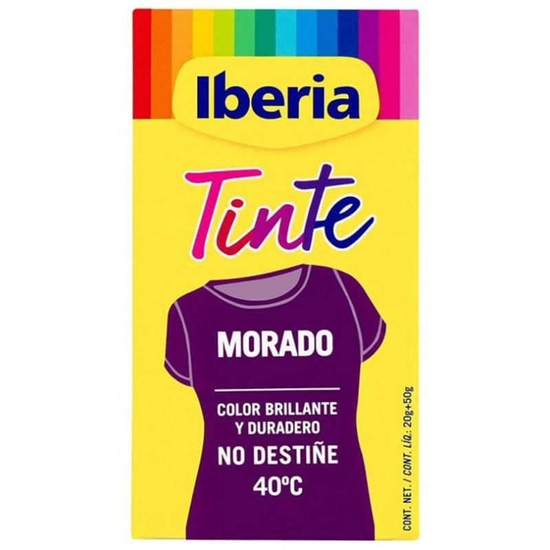 Iberia Tinte Ropa No Destiñe 40º Morado 70 Gr