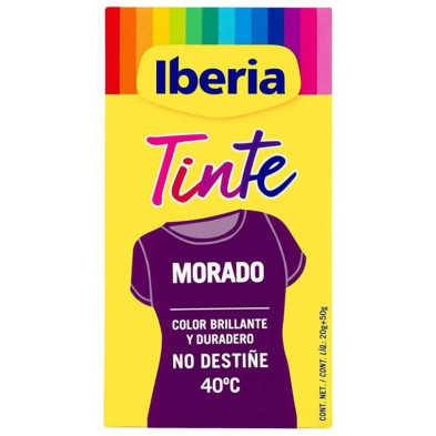 Iberia Tinte Ropa No Destiñe 40º Morado 70 Gr