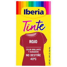 Iberia Tinte Ropa No Destiñe 40º Rojo 70 Gr