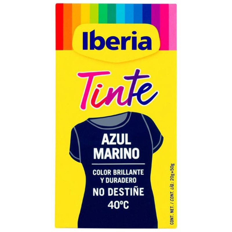 Iberia Tinte Ropa No Destiñe 40º Azul Marino 70 Gr