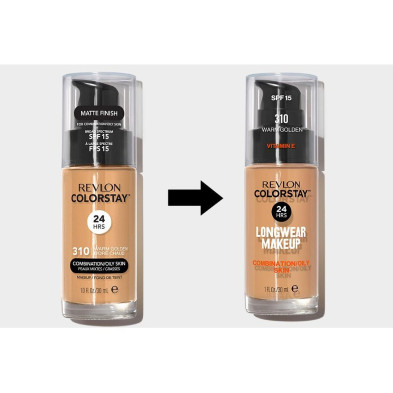 Colorstay Foundation Combination/Oily Skin 310-Warm Golden 30 Ml