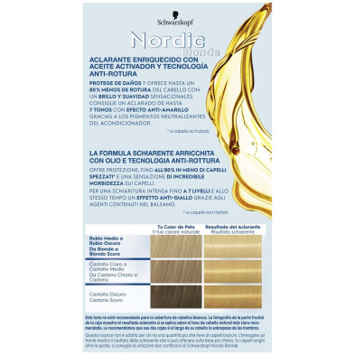 Schwarzkopf Nordic Blonde L1 Aclarante Intensivo 1Ud