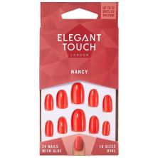 Polished Colour Nails With Glue Oval Nancy