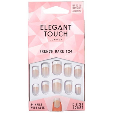 Elegant Touch Natural French Bare 124 Short 24Uds