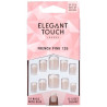 Elegant Touch French Pink Nails With Glue Square 126 S 24Uds