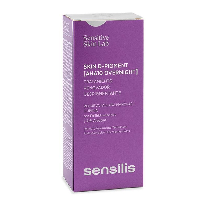 Sensilis Skin D-Pigment [Aha10 Overnight] Tratatmiento Renovador Despigmentante 30Ml