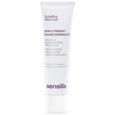 Sensilis Skin D-Pigment [Aha10 Overnight] Tratatmiento Renovador Despigmentante 30Ml