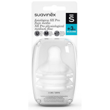 Suavinex Tetina Fisio Sx Pro Silicona M +3M 2Uds