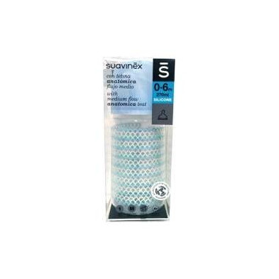 Suavinex Biberón The New Classic Anatómico Silicona T1M Medio 0-6M 270Ml 1Ud