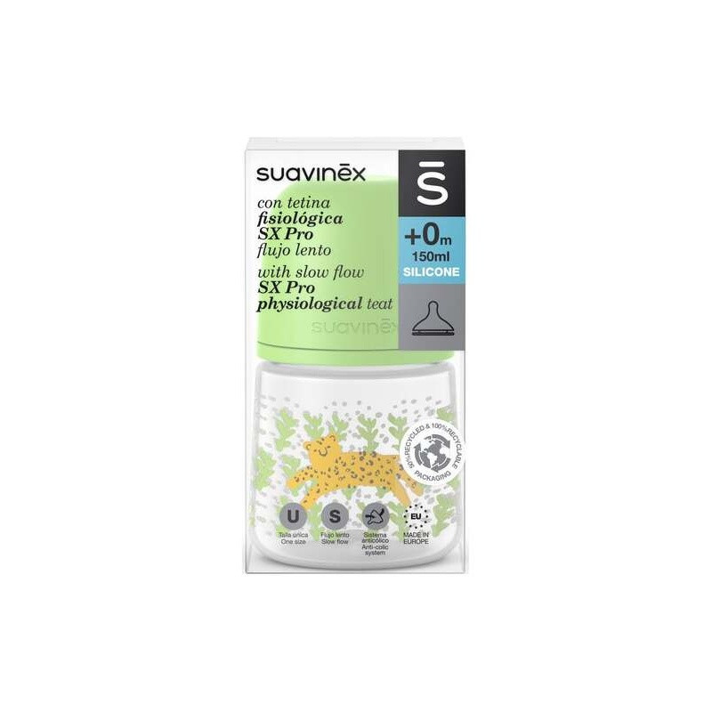 Suavinex Biberon Fisio Silic Sx Pro S +0M 150Ml