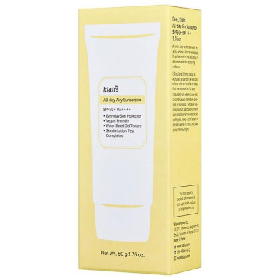 Klairs All-Day Airy Sunscreen Spf50+ Pa++++ 50G