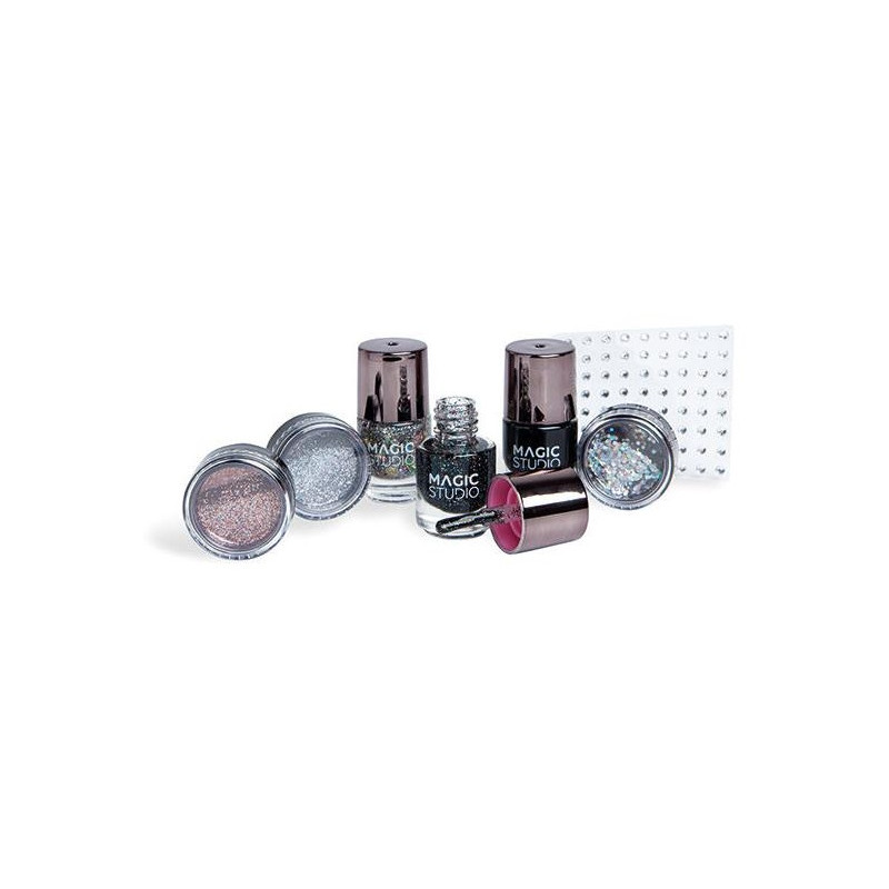 Black Crystals Nail Lote 7 Pz Black Crystals Nail Lote 7 Pz