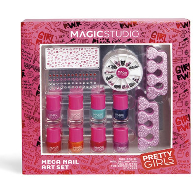 Pretty Girls Mega Nail Art Lote 13 Pz