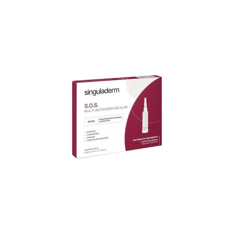 Singuladerm S.O.S Shine 4 Viales X 10,5 Ml