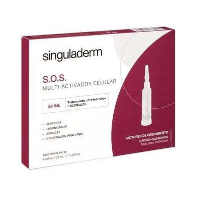 Singuladerm S.O.S Shine 4 Viales X 10,5 Ml