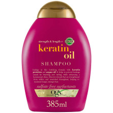 Ogx Champú Aceite De Queratina, Pelo Quebradizo, Hidratante Y Fortalecedor 385 Ml