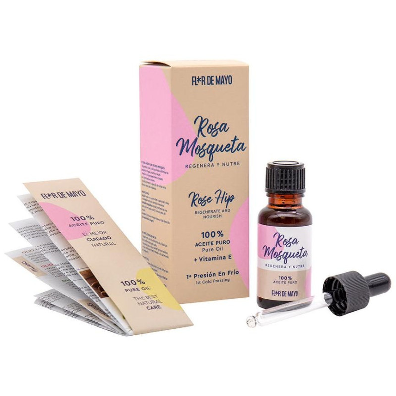 Flor De Mayo Aceite Puro 100% Rosa Mosqueta 20Ml