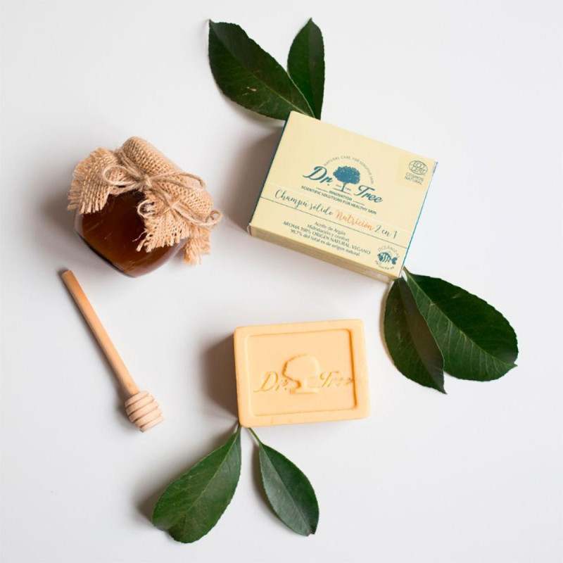 Dr. Tree Champú Sólido 2 En 1 Nutrición 75G