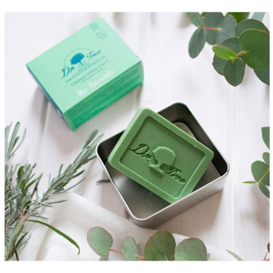 Dr. Tree Champú Sólido 2 En 1 Uso Frecuente 75G