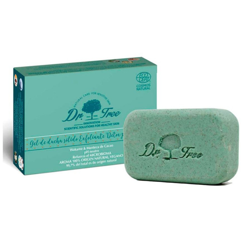 Dr. Tree Gel De Ducha Sólido Exfoliante Detox Piel Sensible 120G