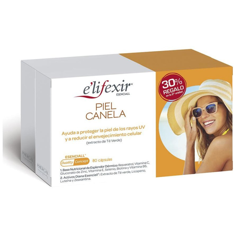 E'Lifexir Piel Canela Pack De 2 Envases X 40 Cápsulas E'Lifexir Piel Canela Pack De 2 Envases X 40 Cápsulas