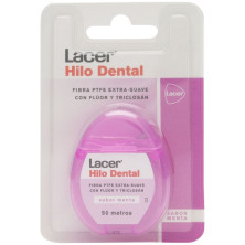Lacer Hilo Dental Extra Suave Con Flúor Y Triclosán 50M 1Ud