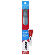 Lacer Cepillo Dental Medio 1Ud + Pasta Dentífrica 5Ml