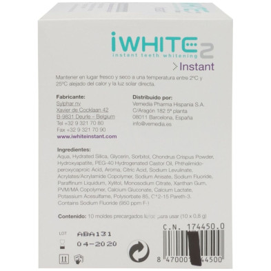 Iwhite Instant2 Kit Blanqueador 10 Moldes