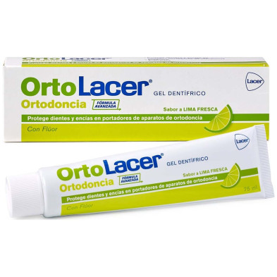 Lacer Ortolacer Ortodoncia Gel Dentífrico Lima Fresca 75Ml
