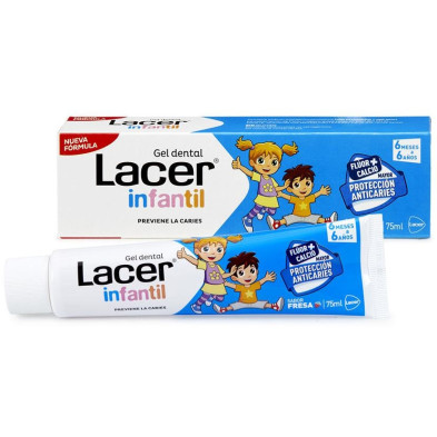 Lacer Infantil Gel Dental Fresa 75Ml