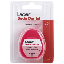 Seda Dental Con Cera Y Flúor 50 Metros 1 U