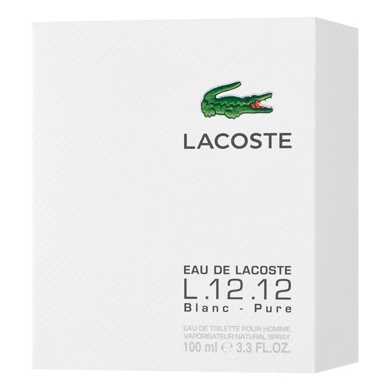 Eau De Lacoste L.12.12 Blanc Pour Homme Eau De Toilette Vaporizador 100 Ml