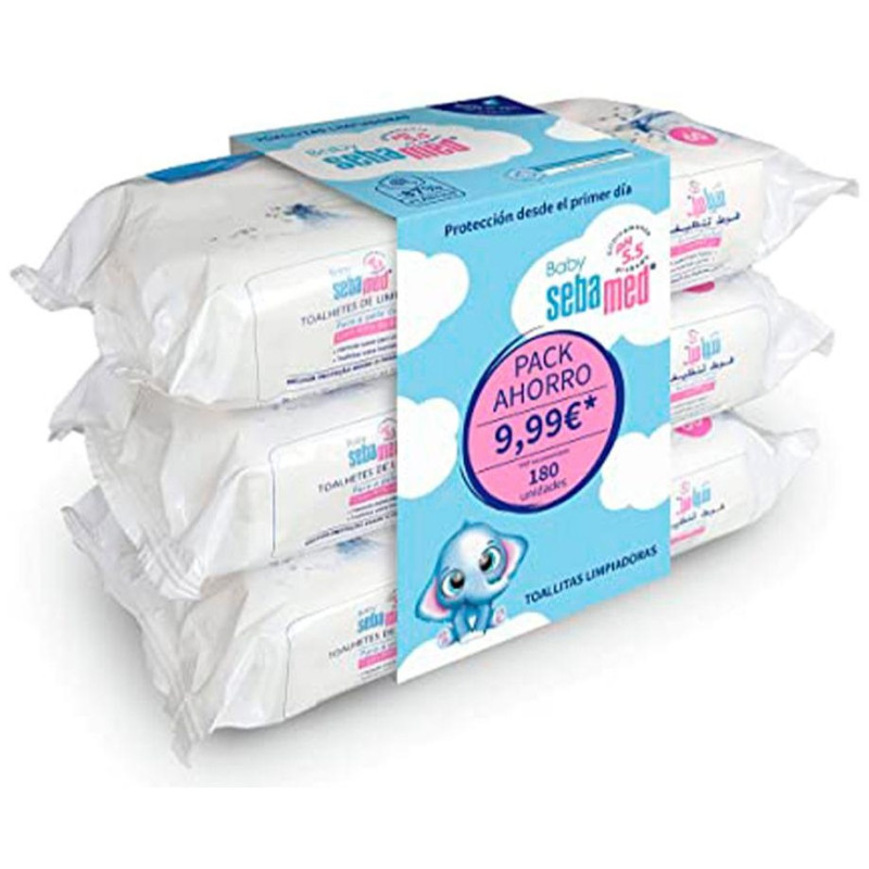 Baby Toallitas Limpiadoras Lote 3 X 60 Pz Baby Toallitas Limpiadoras Lote 3 X 60 Pz