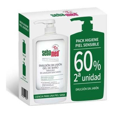 Emulsión Sin Jabón Gel De Baño 2 X 750 Ml
