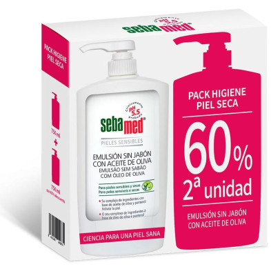 Emulsión Sin Jabón Gel De Baño Con Aceite De Oliva Duo 2 X 750 Ml Emulsión Sin Jabón Gel De Baño Con Aceite De Oliva Duo 2 X 750 Ml