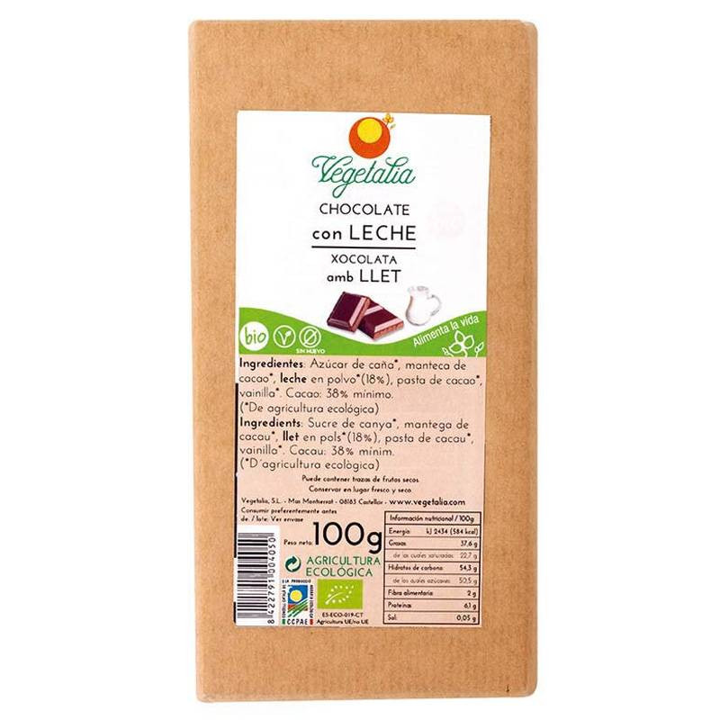 Chocolate Con Leche Bio 100g