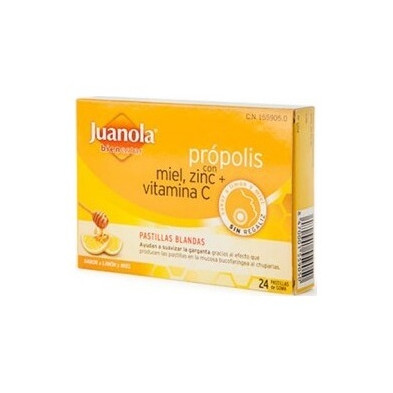 Juanola® Própolis Con Miel Y Zinc 24Uds