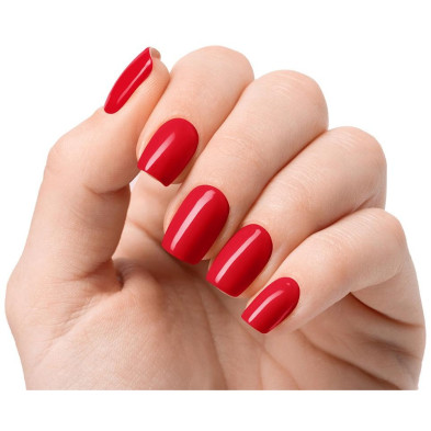 Láminas De Uñas De Gel Crimson Red Premium Luxe Solid Rojo 20 U
