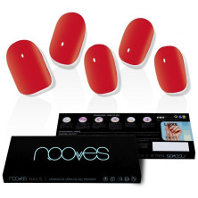 Láminas De Uñas De Gel Crimson Red Premium Luxe Solid Rojo 20 U