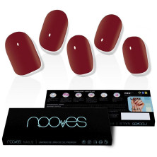 Láminas De Uñas De Gel Midnight Rain Premium Luxe Solid Rojo 20 U