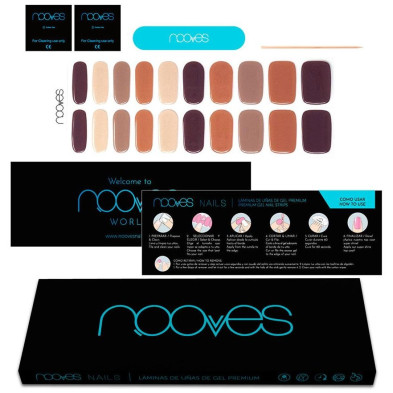 Láminas De Uñas De Gel Secret Earth Premium Luxe Solid Color 20 U