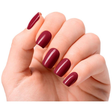 Láminas De Uñas De Gel Midnight Rain Premium Luxe Solid Rojo 20 U