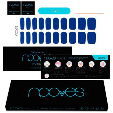 Láminas De Uñas De Gel Eaux Profondes Premium Luxe Solid Color 20 U