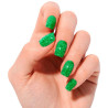 Láminas De Uñas De Gel Jade Glitter Glam Glitter Verde 20 U