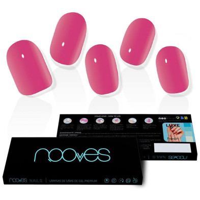 Láminas De Uñas De Gel Premium Glam Barbie Girl 20 U